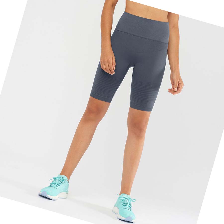 Bermudas Salomon ESSENTIAL MOVE ON SEAMLESS Mujer Grises | MX 2367MQZ